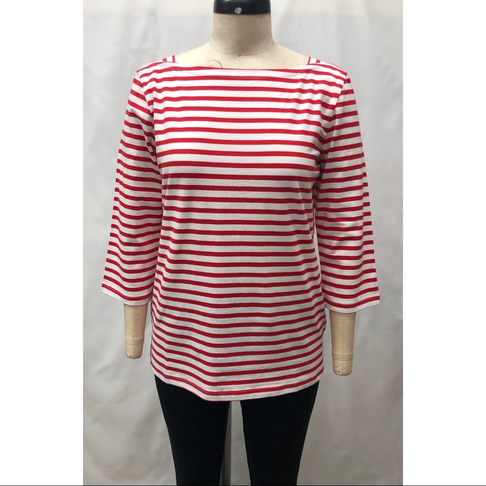 The Vermont Country Store Red/White Stripe Knit